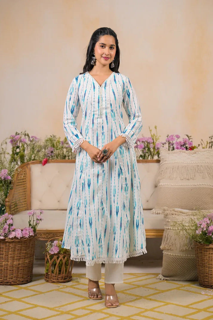 Coastal Breeze Printed Suit Set