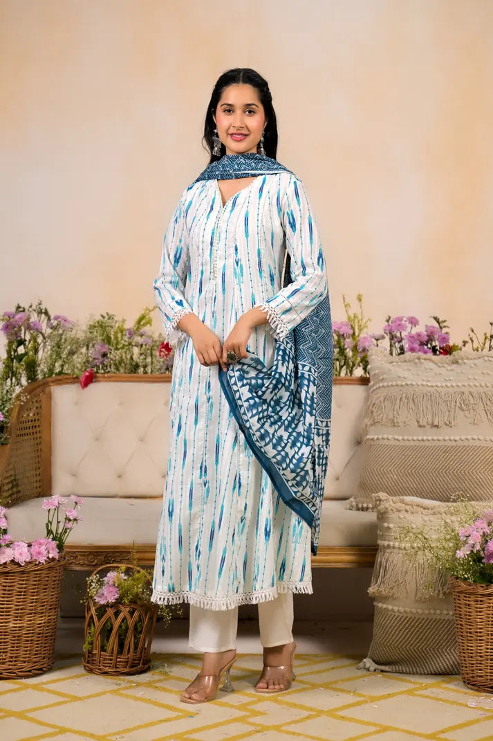 Coastal Breeze Printed Suit Set