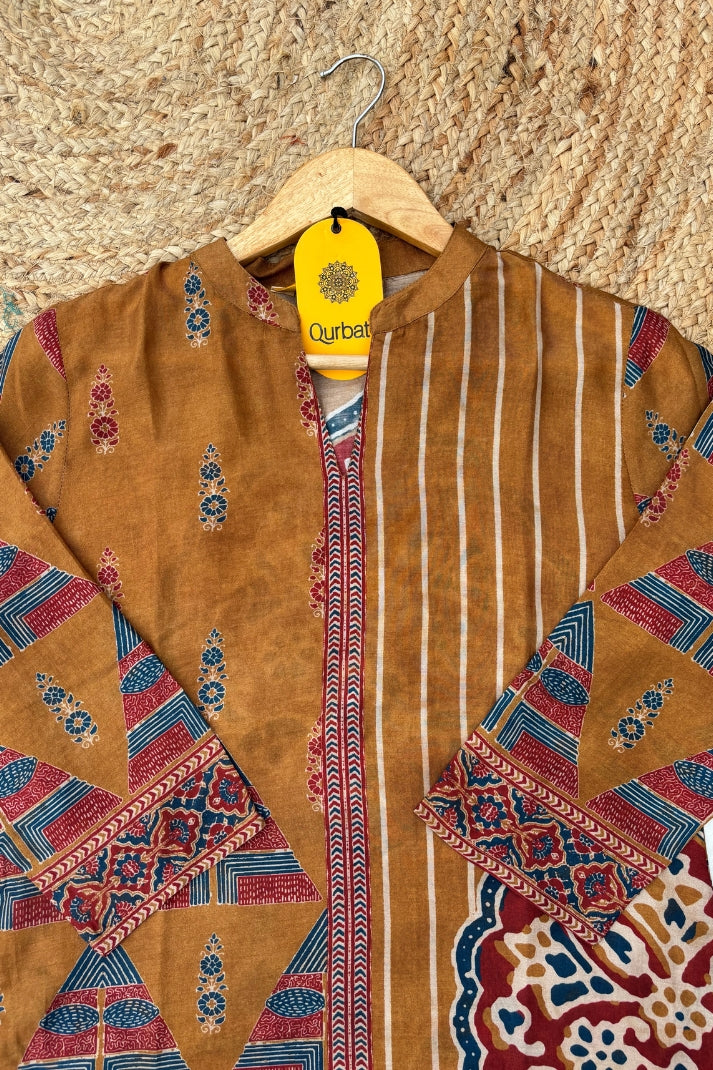 Mustard Muslin Short Kurti – Vibrant, Comfortable & Stylish