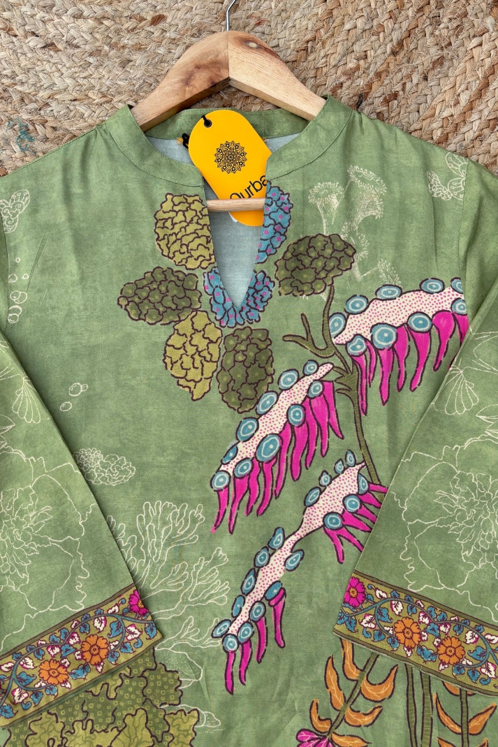 Lightweight Muslin Short Kurti for Everyday Comforty