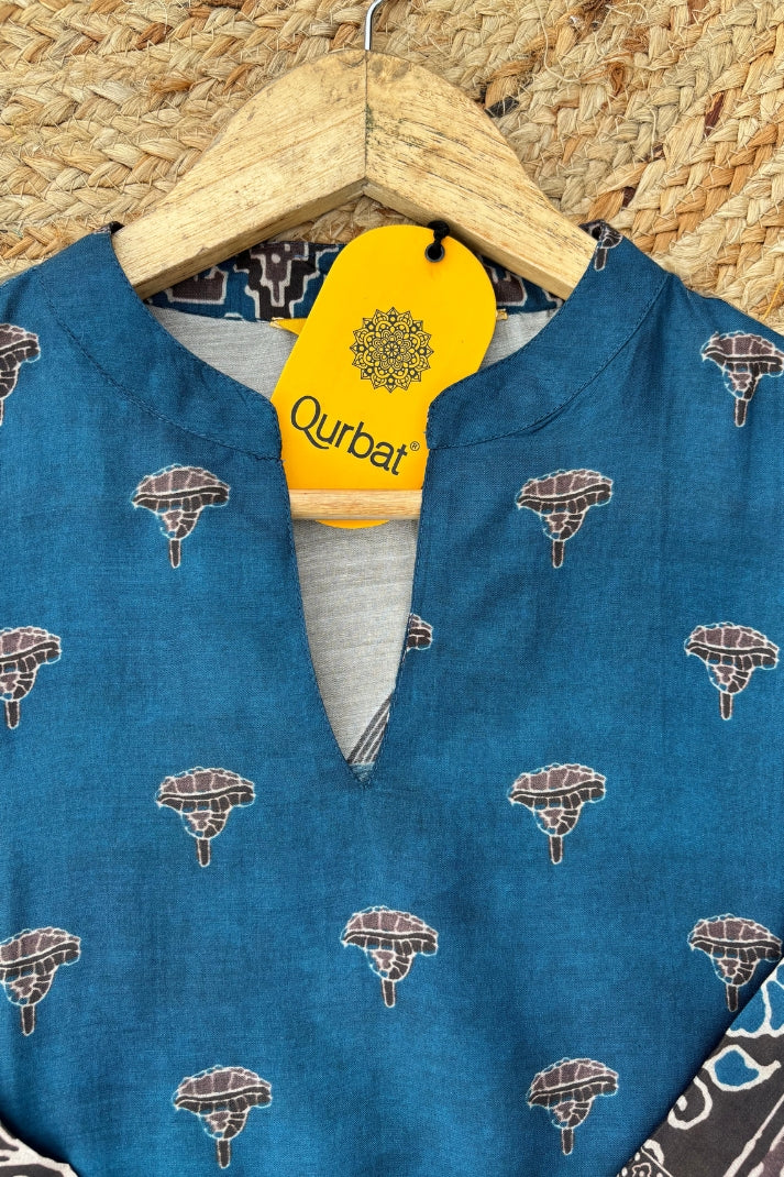 Breathable Muslin Short Kurti – Chic & Comfortable.
