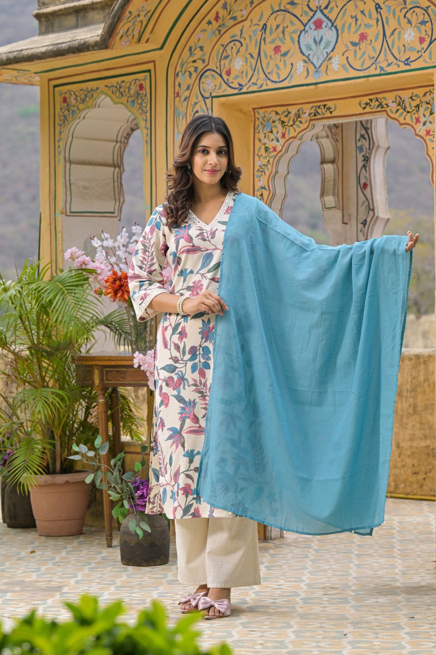 Blue 3pc Cotton Set