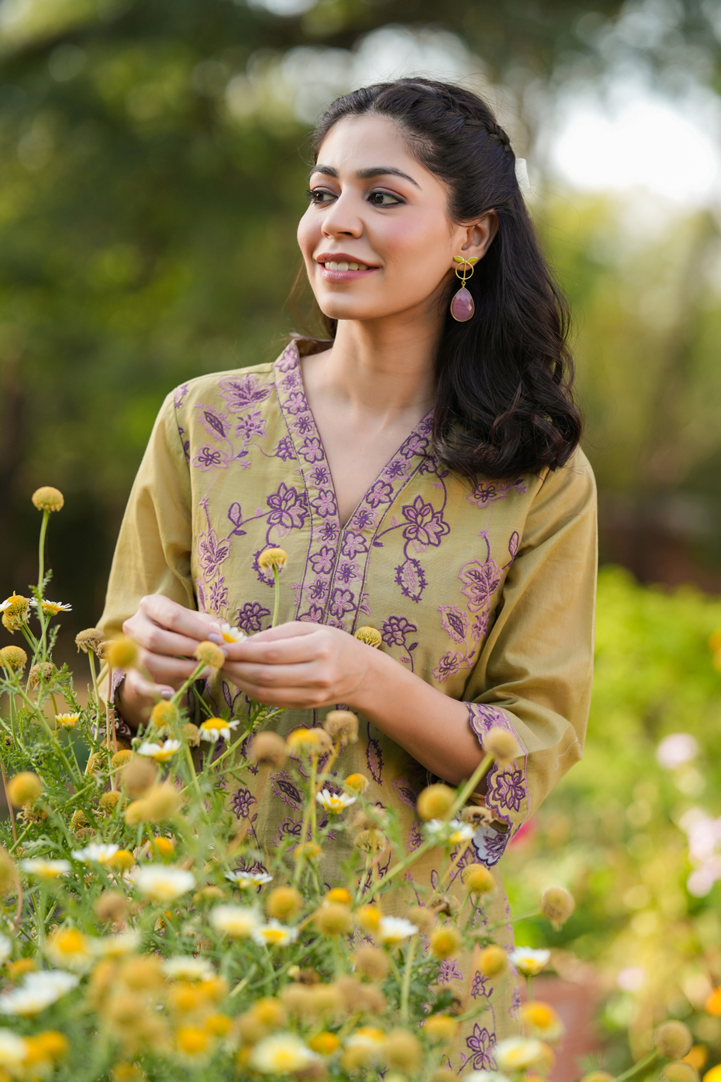 Mehandi Cotton 2PC Set