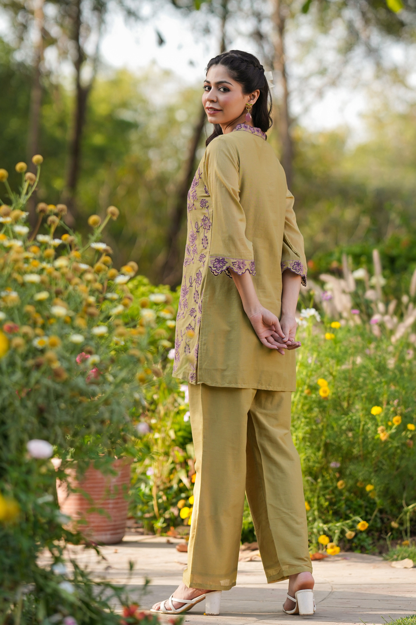 Mehandi Cotton 2PC Set