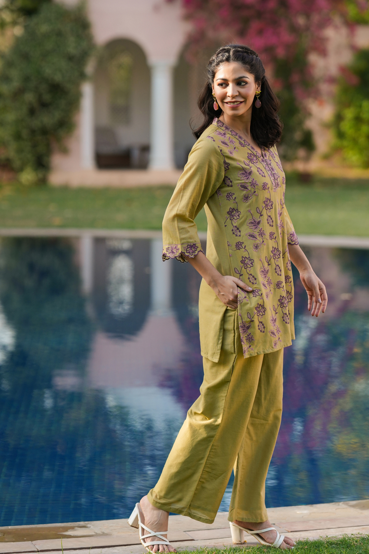 Mehandi Cotton 2PC Set