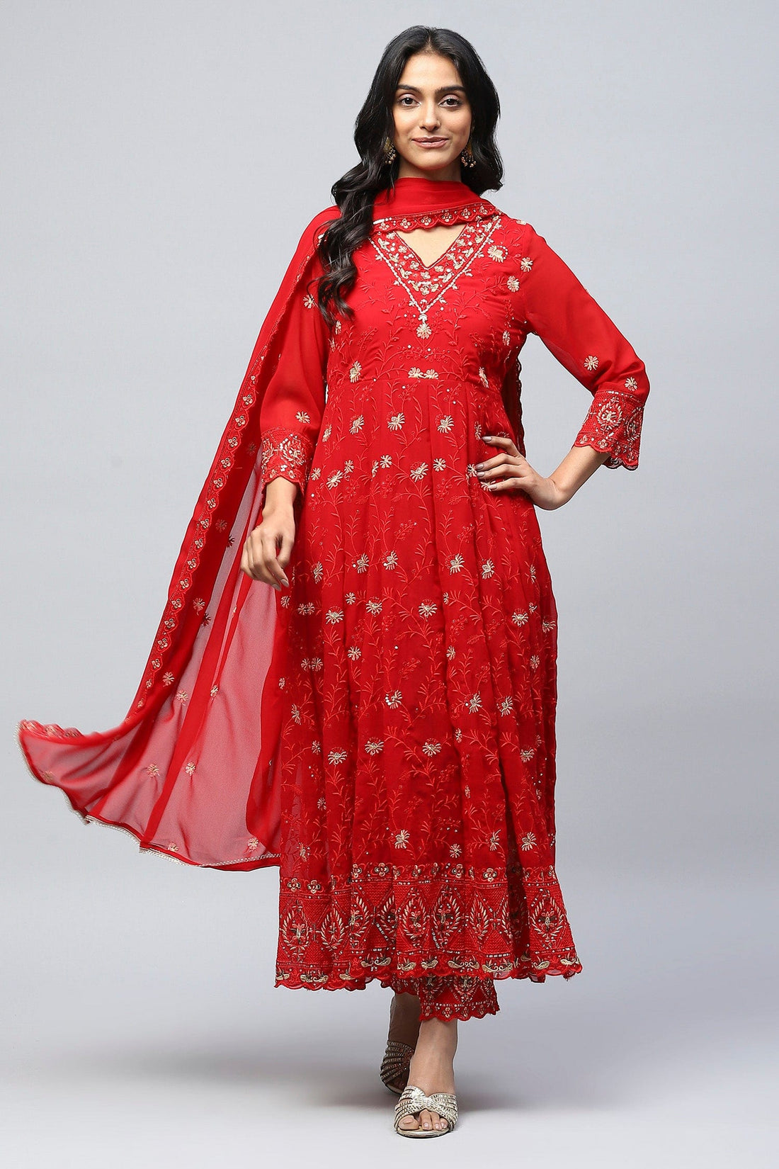 Rani Neck Embroidery Suit Set for Women - Qurbat