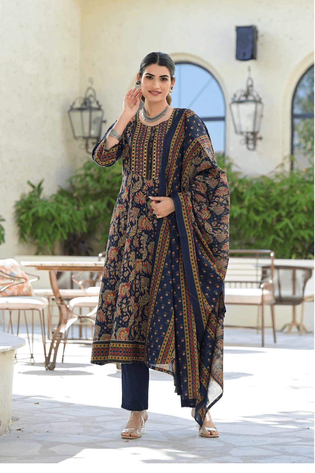 Three - Piece cotton Suit Set - Qurbat