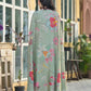 Sunshine Bloom Green Co-ord Set with Printed Cape