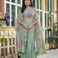 Sunshine Bloom Green Co-ord Set with Printed Cape