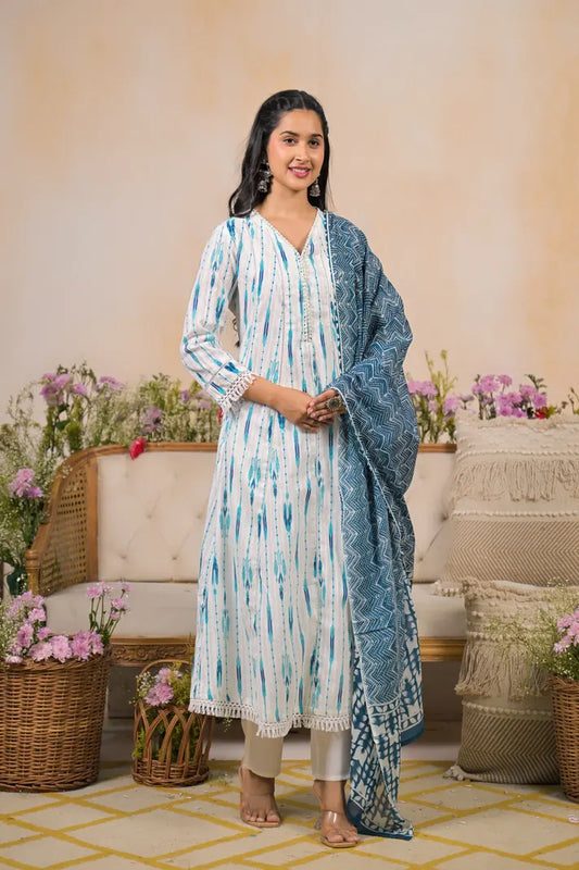 Coastal Breeze Printed Suit Set