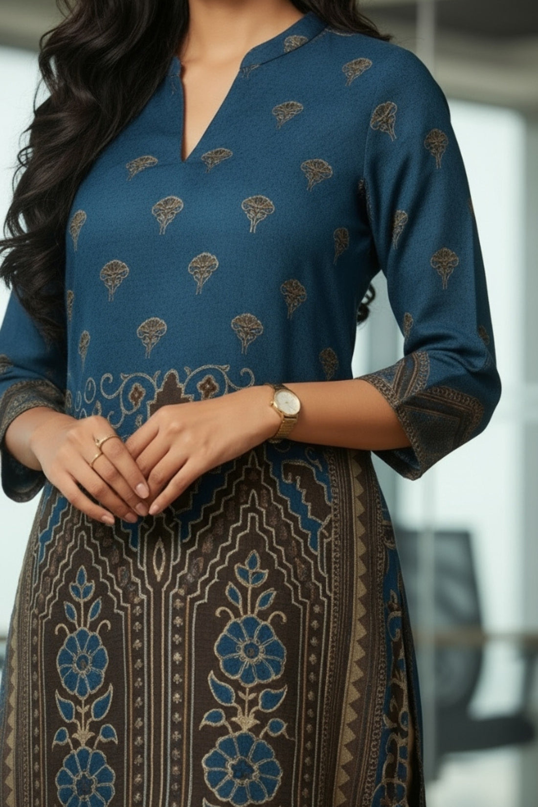 Breathable Muslin Short Kurti – Chic & Comfortable.