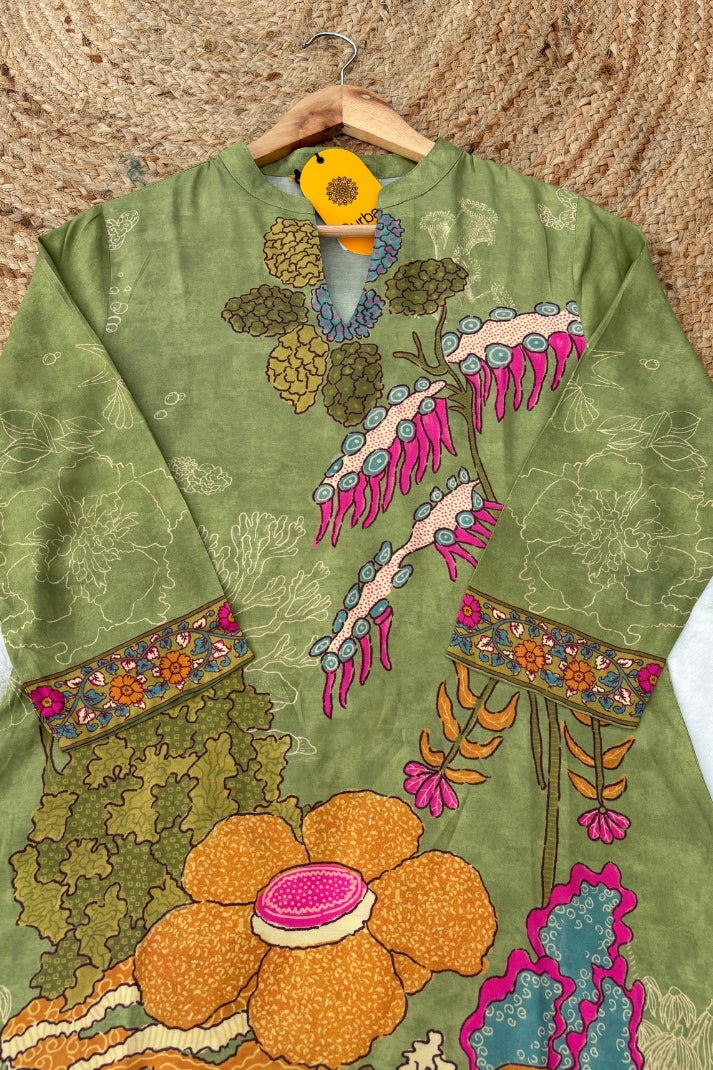 Lightweight Muslin Short Kurti for Everyday Comforty