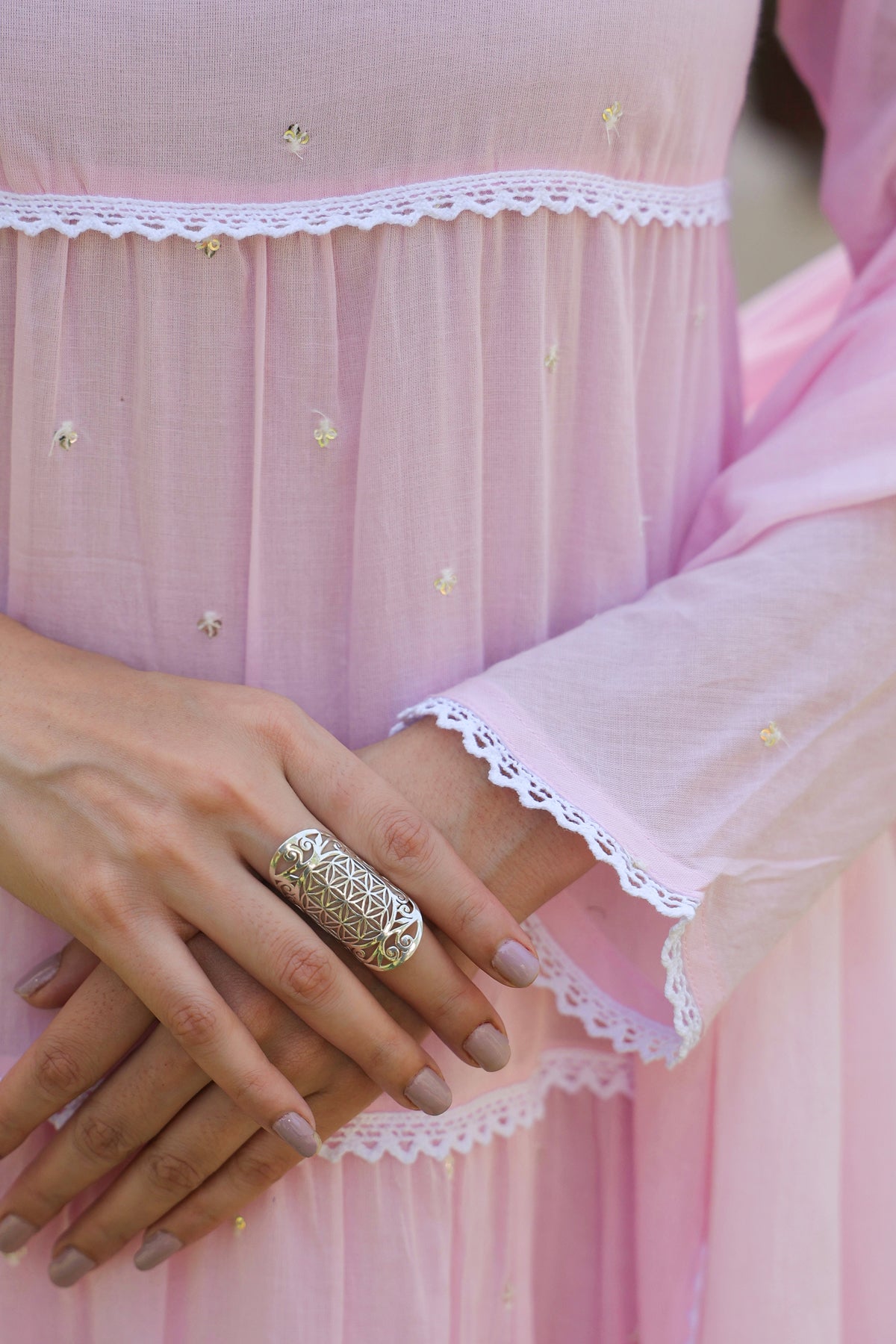 Rosewater Tiered Suit Set