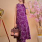 Stylish Purple Sleeveless Kurta with Matching Pants