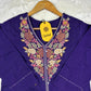 Premium Purple Suit Set with Hand Embroidery