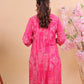 Stylish Magenta Muslin Straight Kurta