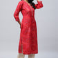 Magenta Bandhani Muslin Printed Kurta for Women – Traditional & Stylish