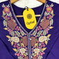 Premium Purple Suit Set with Hand Embroidery