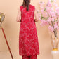 Stylish Maroon Sleeveless Kurta with Matching Pants