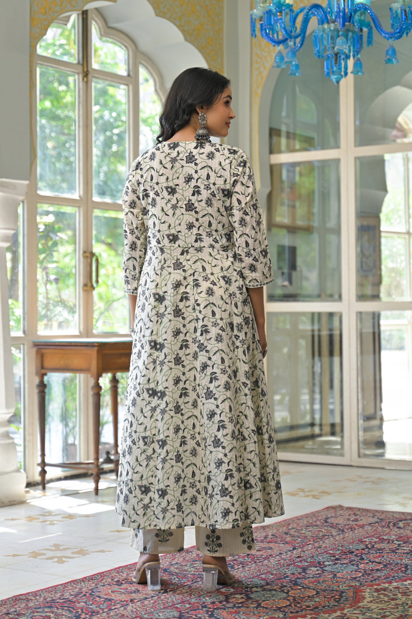 Black 3pc Cotton Suit Set