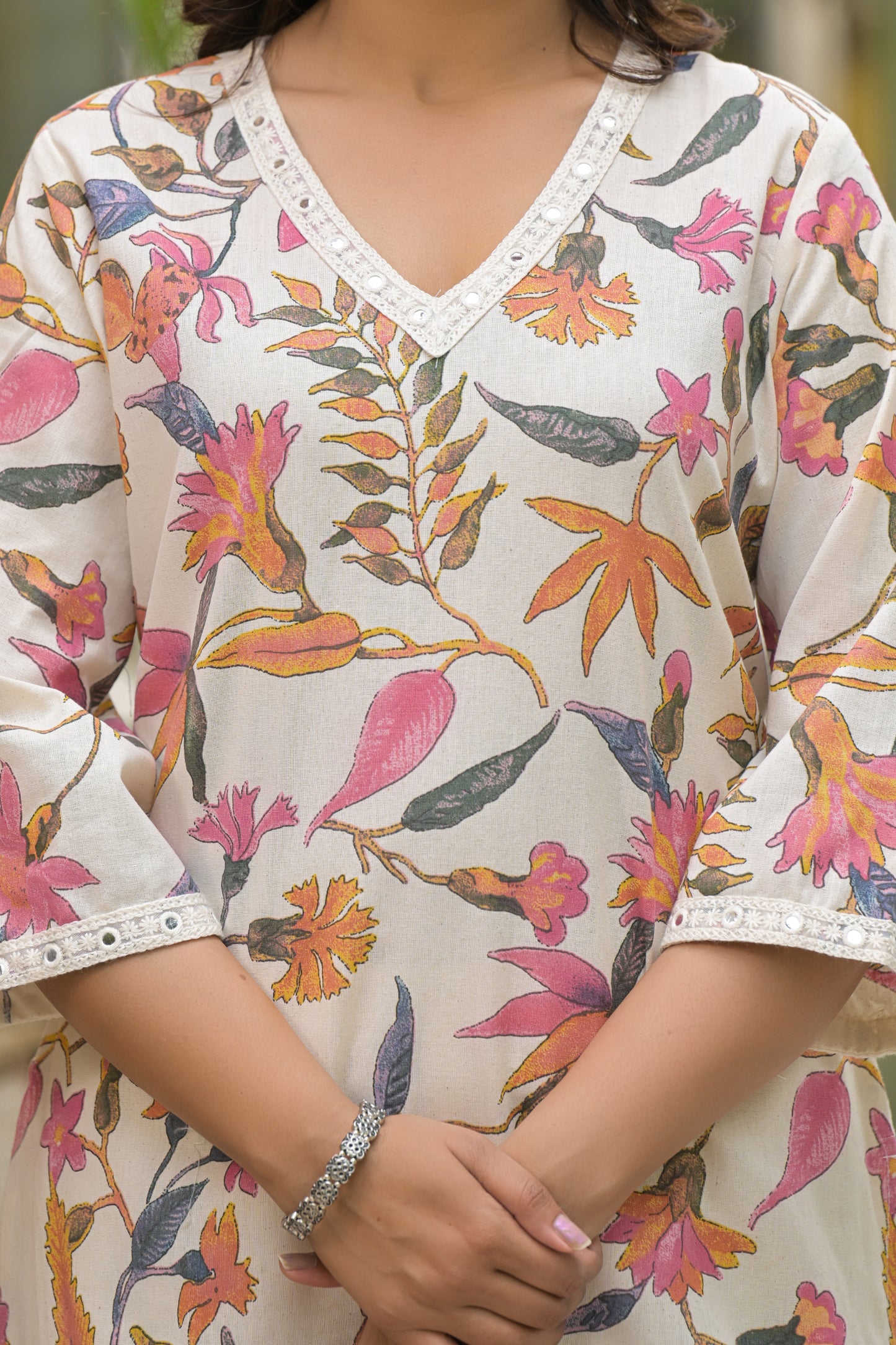 Multicolor Printed Crepe Co-ord Set