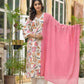 Multicolor Printed Crepe Co-ord Set