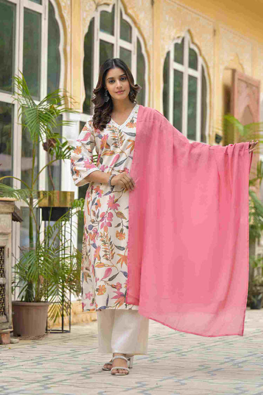 Pink 3pc Cotton Set