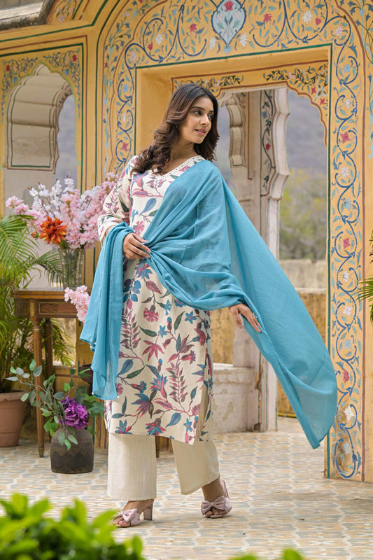 Blue 3pc Cotton Set