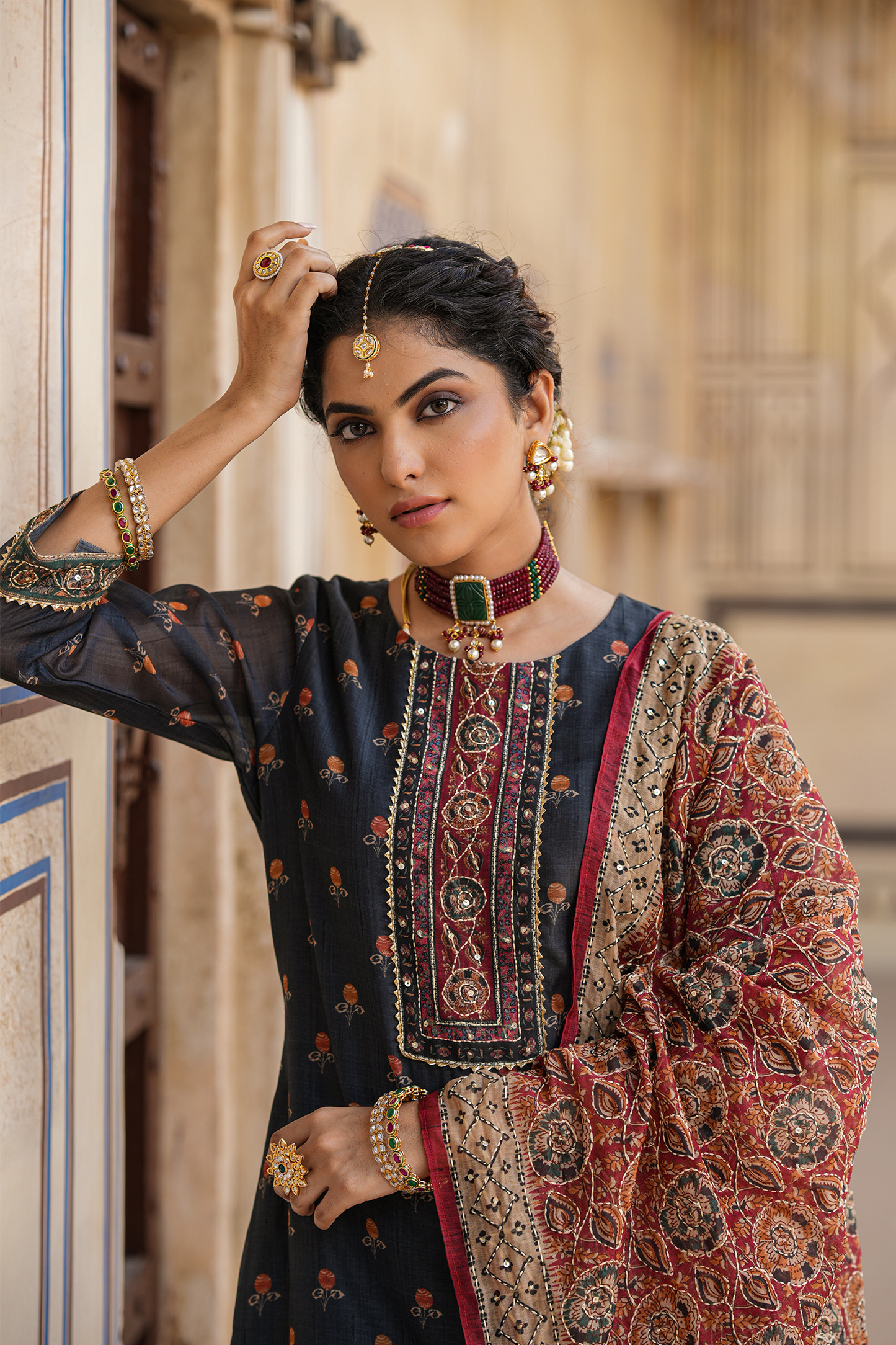 Ethereal Bloom Printed Suit Set