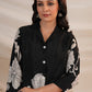 Black Silk Digital Printed Co-ord Set