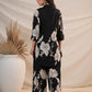 Black Silk Digital Printed Co-ord Set