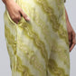 Green Muslin Printed Kurta for Women