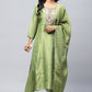 Green Suit Set with Neck Embroidery for Women – Elegant & Traditional