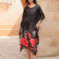 Midnight Bloom Kaftan Dress