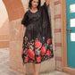 Midnight Bloom Kaftan Dress