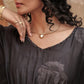 Midnight Bloom Kaftan Dress