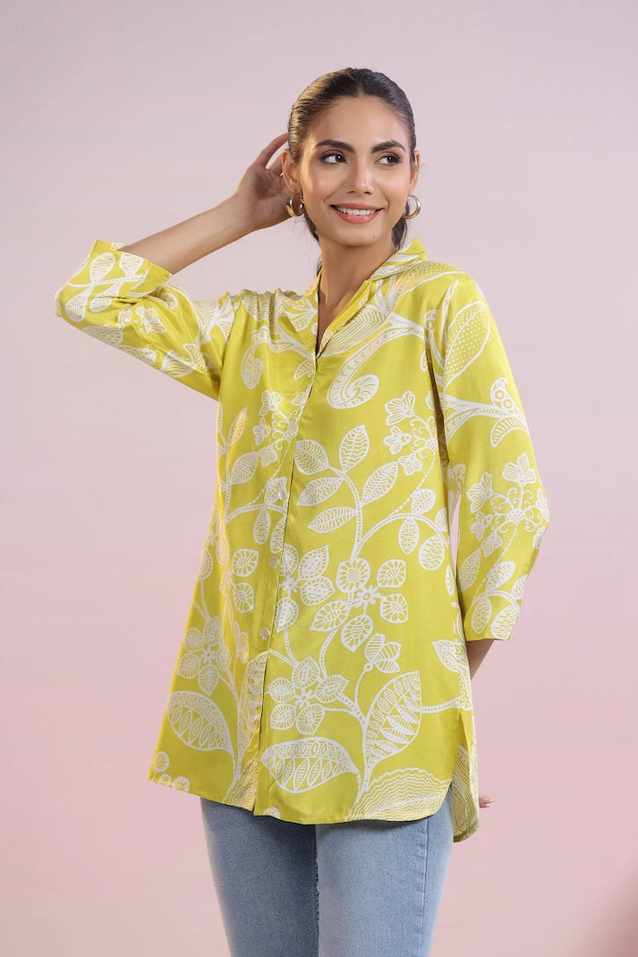 Lemon Digital Print Kurti
