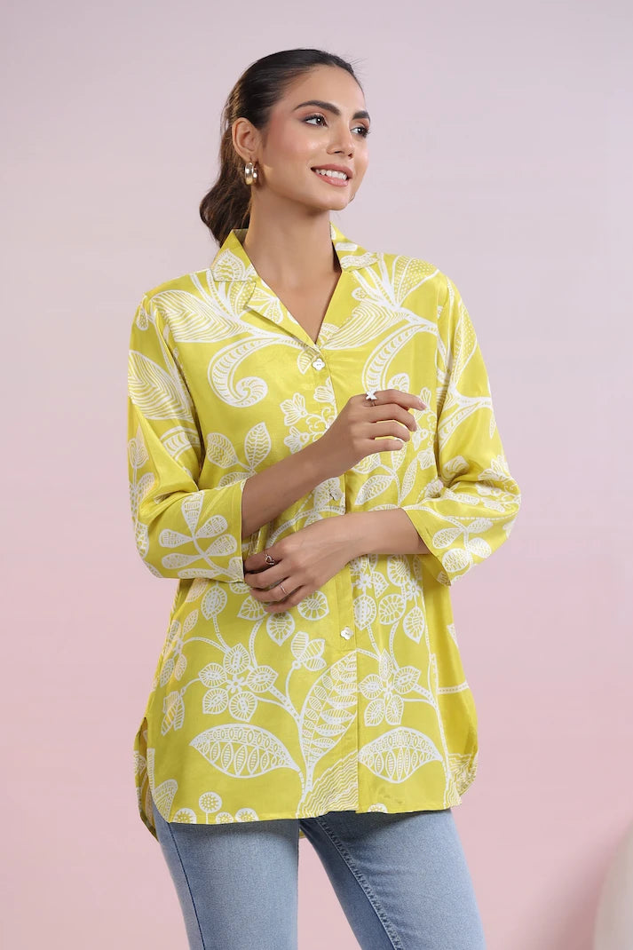 Lemon Digital Print Kurti