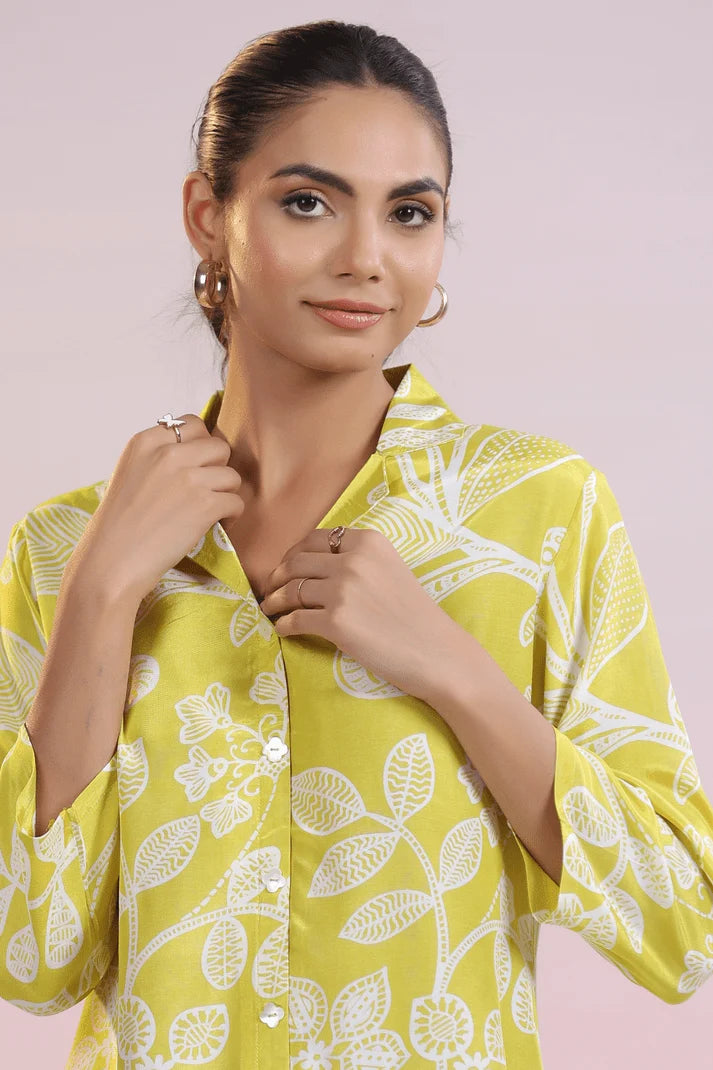 Lemon Digital Print Kurti