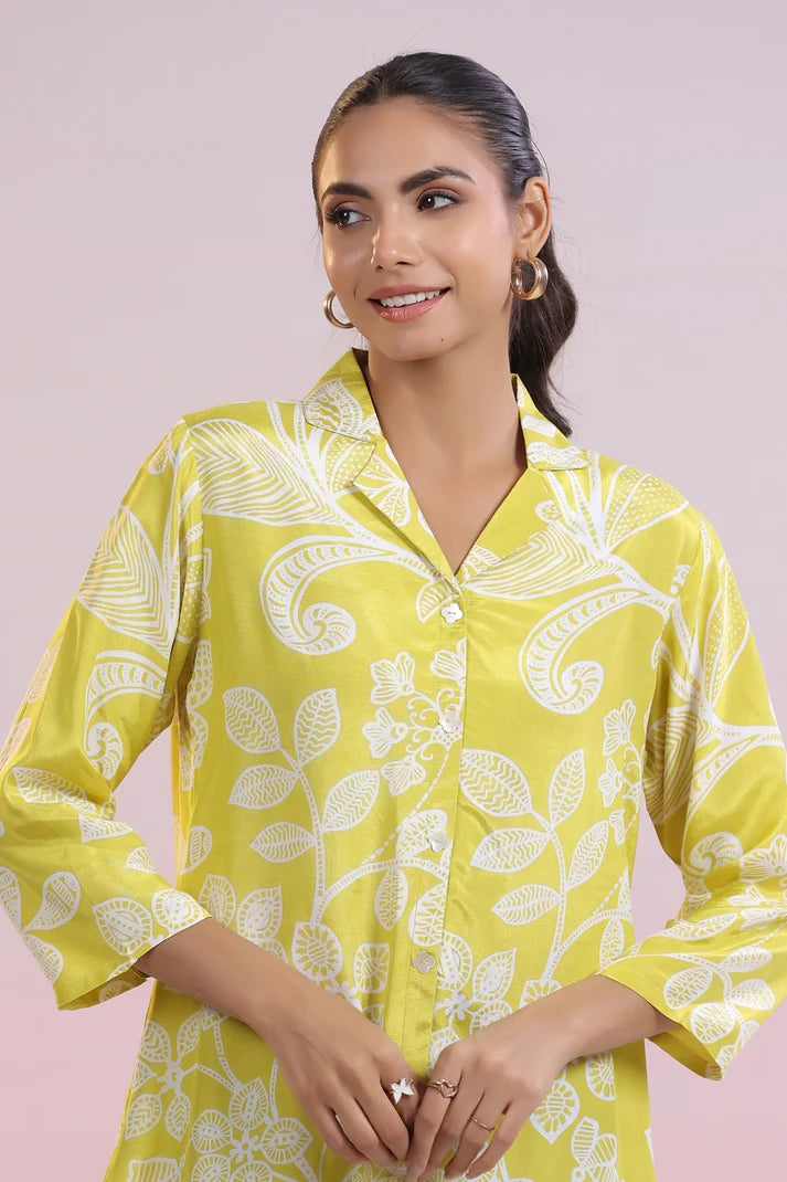 Lemon Digital Print Kurti