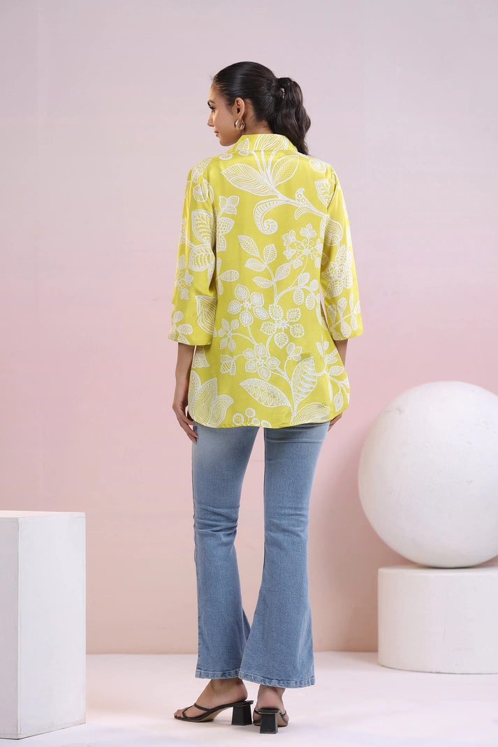 Lemon Digital Print Kurti