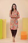 Multicolor Digital Print Kurta with Dhoti