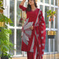 Amethyst Bloom Printed Kurta Set with Dupatta