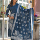 Amethyst Bloom Printed Kurta Set with Dupatta