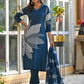 Amethyst Bloom Printed Kurta Set with Dupatta