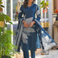 Amethyst Bloom Printed Kurta Set with Dupatta