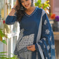 Amethyst Bloom Printed Kurta Set with Dupatta