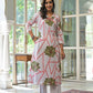 Abstract Bloom Printed Anarkali Suit Set