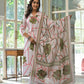 Abstract Bloom Printed Anarkali Suit Set
