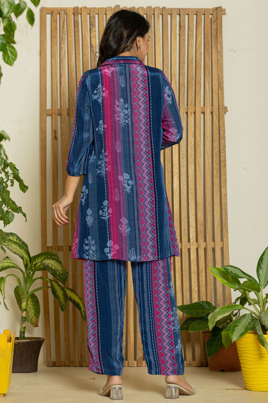 Multicolor Printed Crepe Co-ord Set